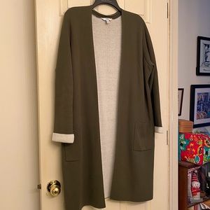 Long Green Cardigan